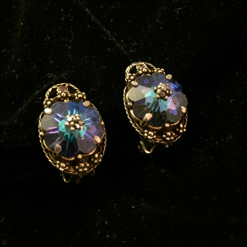 Spectacular Vintage Clip Earrings